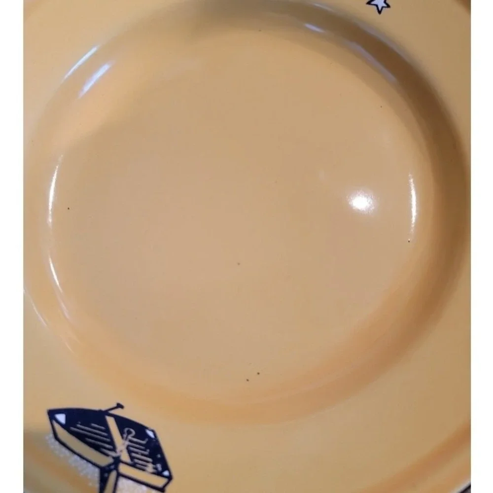 Vintage TAIPRO Enamelware Dinnerware Plates Retro Camping‎ RV Beach